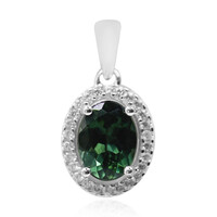 Chrome Apatite Silver Pendant