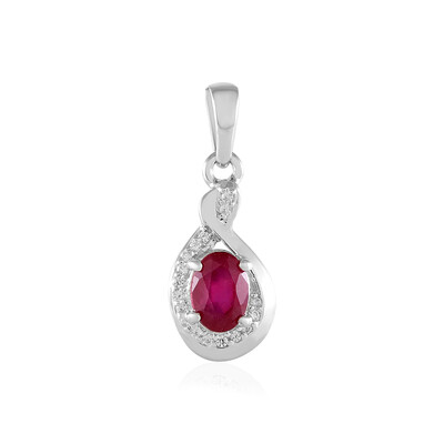 Madagascar Ruby Silver Pendant