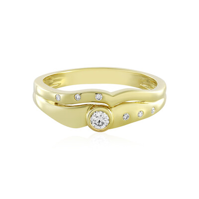 9K Flawless (F) Diamond Gold Ring (LUCENT DIAMONDS)