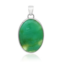 Chrysoprase Silver Pendant