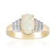 9K Brazilian White Opal Gold Ring