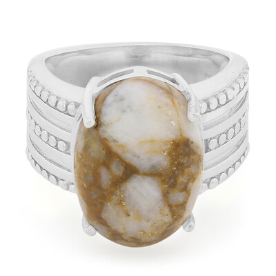 Dinosaur Bone Silver Ring