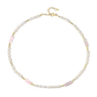 Madagascan Morganite Silver Necklace (Riya)