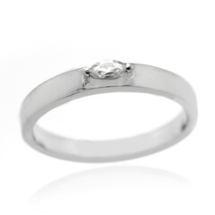 Zircon Silver Ring