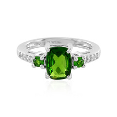 Russian Diopside Silver Ring