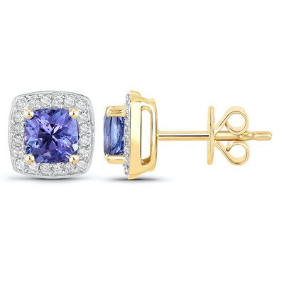 14K Tanzanite Gold Earrings