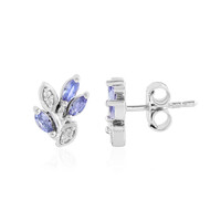 Tanzanite Silver Earrings