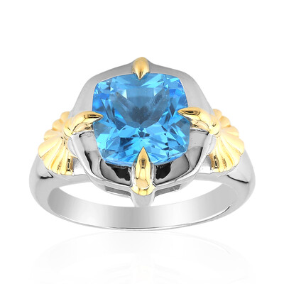Swiss Blue Topaz Silver Ring (Remy Rotenier)