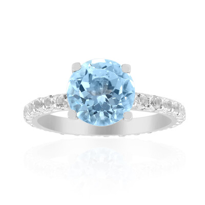 Sky Blue Topaz Silver Ring