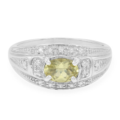Lemon Apatite Silver Ring