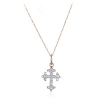 9K I3 (I) Diamond Gold Necklace