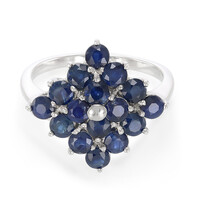 Blue Sapphire Silver Ring