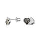 Green Baltic Amber Silver Earrings (dagen)