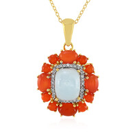 Aquamarine Silver Necklace