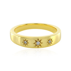 PK (J) Diamond Silver Ring