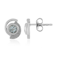 Brazilian Aquamarine Silver Earrings