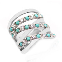 Campitos Turquoise Silver Ring (Anne Bever)