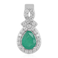 Socoto Emerald Silver Pendant