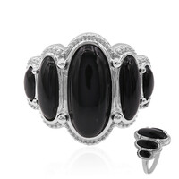 Black Onyx Silver Ring