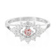 Padparadscha Sapphire Silver Ring