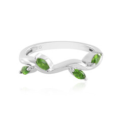 Russian Diopside Silver Ring