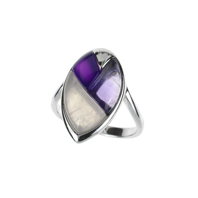 Rose Quartz Silver Ring (dagen)