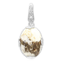 Magnesite Silver Pendant