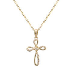 14K I1 (H) Diamond Gold Necklace (CIRARI)