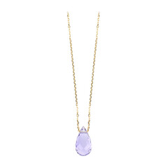 9K Rose de France Amethyst Gold Necklace