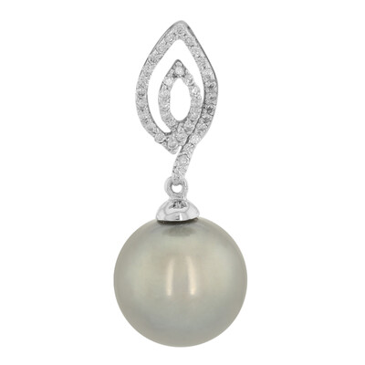 10K Tahitian Pearl Gold Pendant (M de Luca)