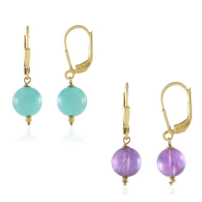Amazonite Silver Earrings