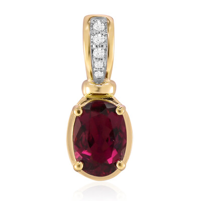 9K Rubellite Gold Pendant (Tenner Diniz)