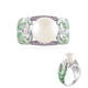 White Freshwater Pearl Silver Ring (Adela Silber)