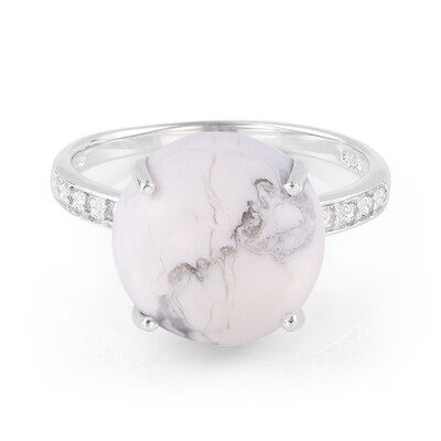Howlite Silver Ring