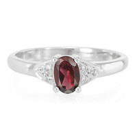 Brazilian Rhodolite Silver Ring
