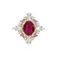 9K Bemainty Ruby Gold Ring (Adela Gold)