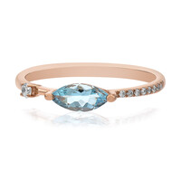 14K AAA Brazilian Aquamarine Gold Ring (CIRARI)