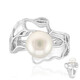 White Freshwater Pearl Silver Ring (TPC)