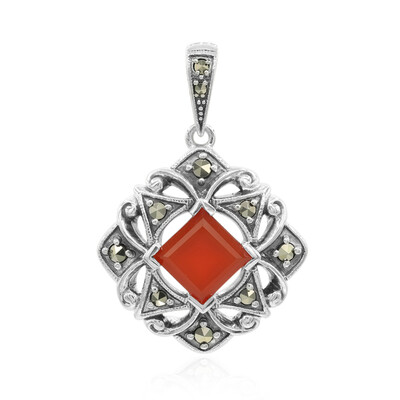 Carnelian Silver Pendant