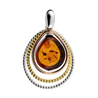 Baltic Amber Silver Pendant