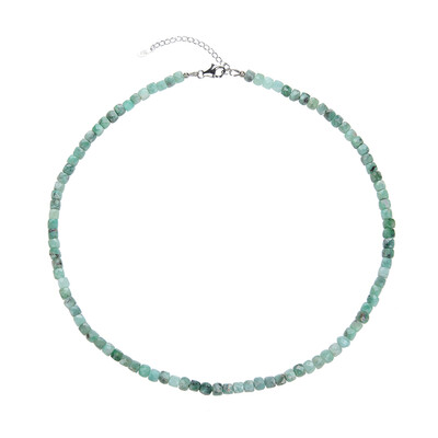 Emerald Silver Necklace