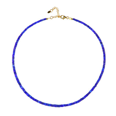 Blue Ethiopian Opal Silver Necklace