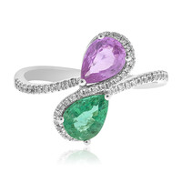 14K AAA Zambian Emerald Gold Ring (CIRARI)