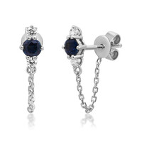 14K Ceylon Sapphire Gold Earrings (CIRARI)