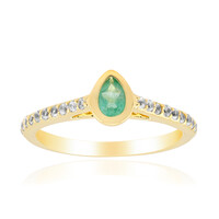 Zambian Emerald Silver Ring