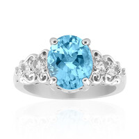 Sky Blue Topaz Silver Ring