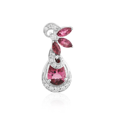 18K Pink Tourmaline Gold Pendant