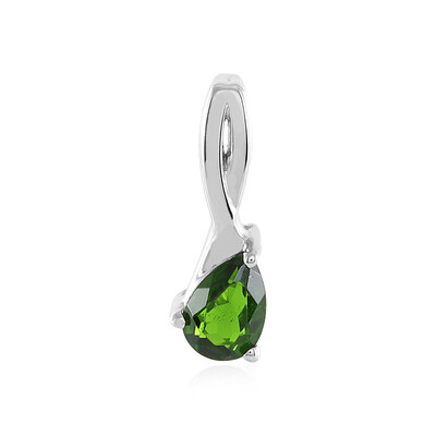 Russian Diopside Silver Pendant
