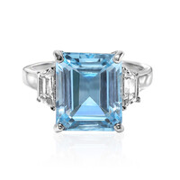 Sky Blue Topaz Silver Ring