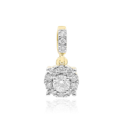9K SI1 (G) Diamond Gold Pendant (Annette)